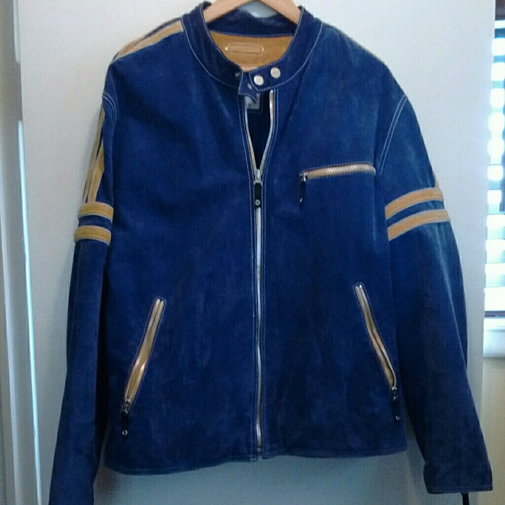 Wilson Leather suede motorcycle jacket